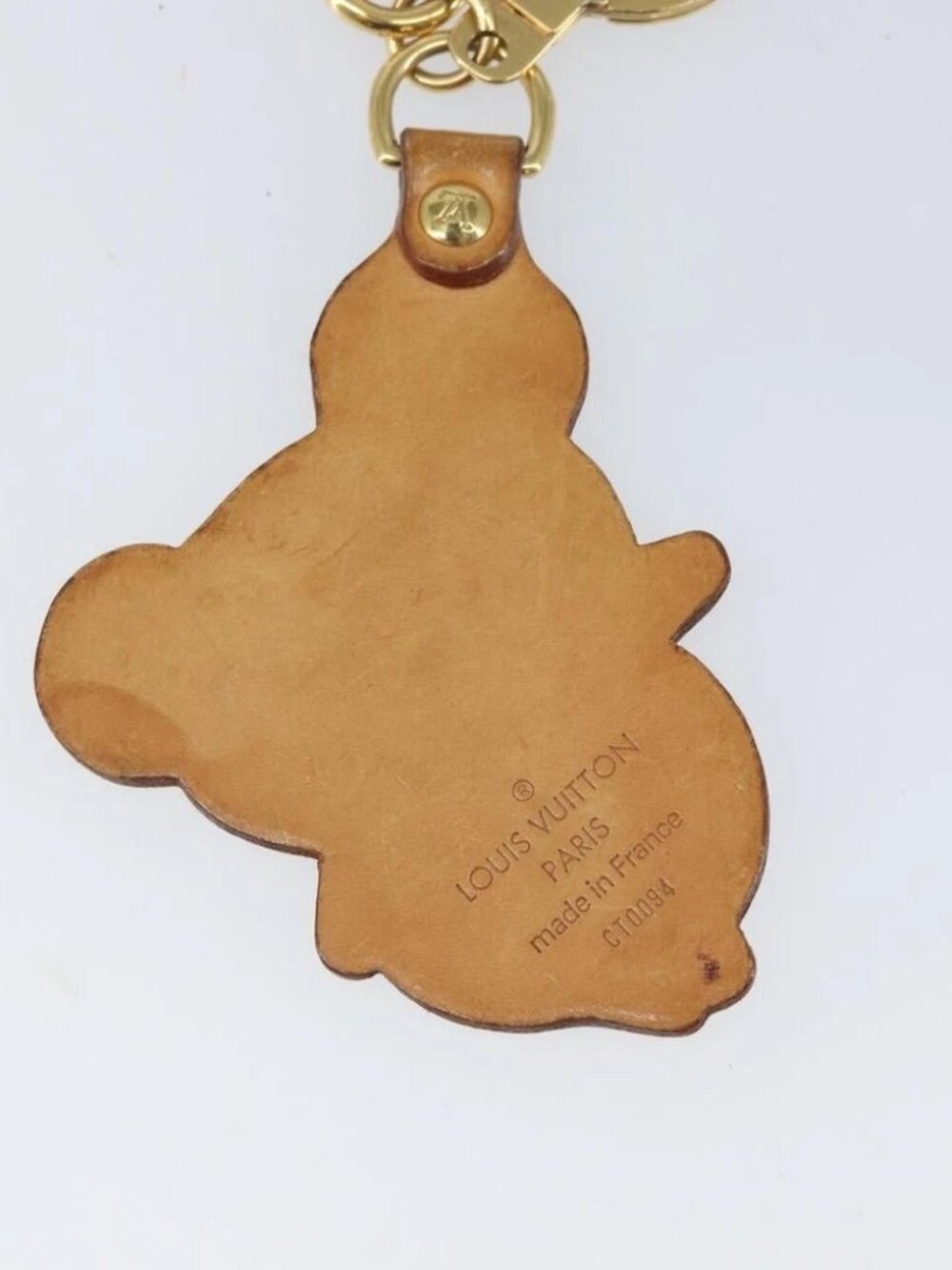 LOUIS VUITTON Takashi Murakami Porte Cles Panda Charm Leather M62637 Auth 172023 - Picture 7 of 8